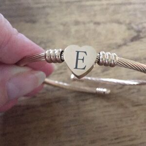 Rose Gold Letter “E” bracelet